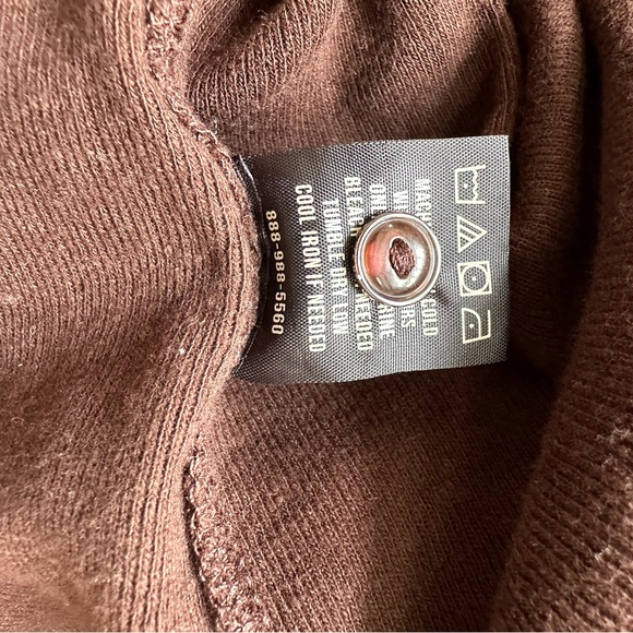 BUCK MASON Heirloom long sleeve henley | smokey umber | size M - Picture 8 of 10